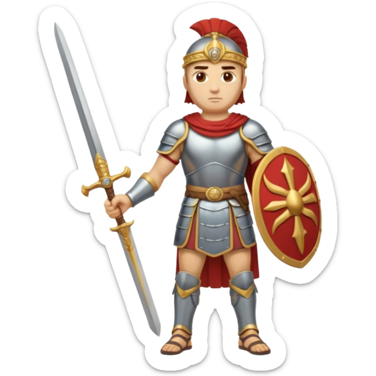 Famoso general cartagines de alto rango de la época púnica, estratega militar muy importante, foto del cuerpo entero sticker