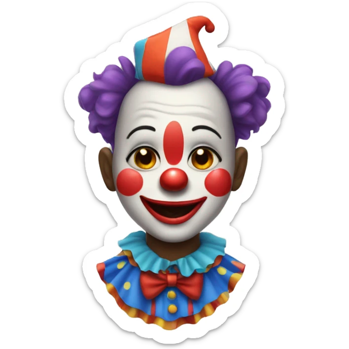 cute clown sticker