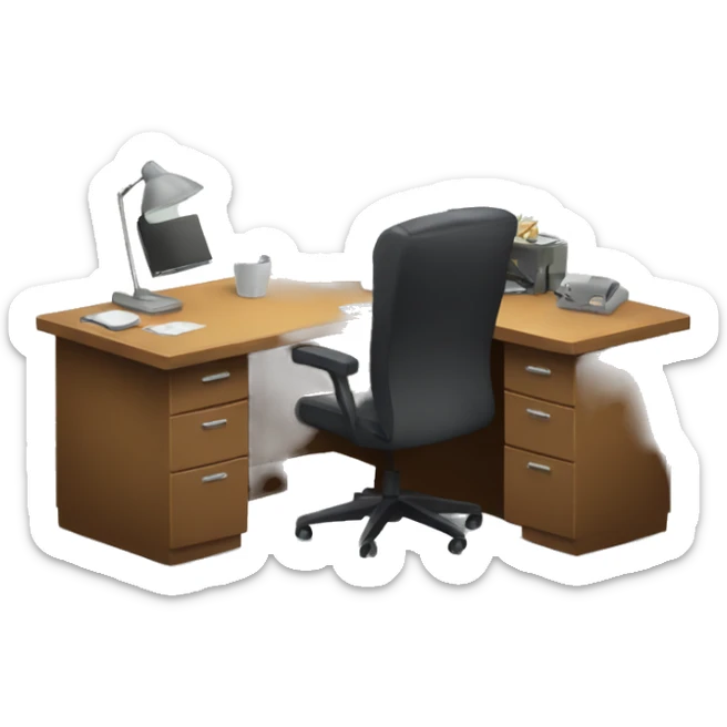 desk office sticker