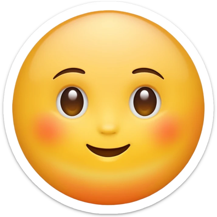 Generate a high-quality 3D cartoon-style emoji of a yellow sun, bright and cheerful, no face, smooth gradient colors, rounded and cute appearance, simple white background, high-resolution.
 sticker