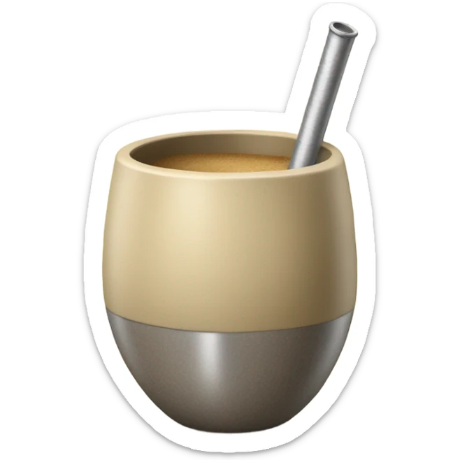 Yerba mate beige🧉 sticker