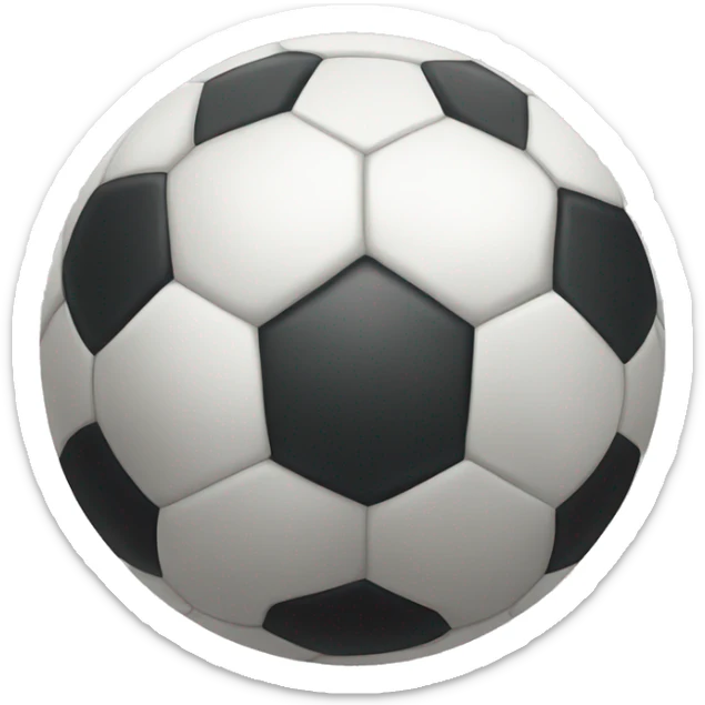 Soccer ball sticker