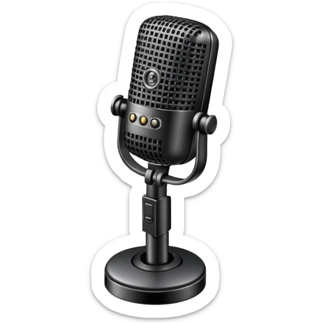 microphone sticker