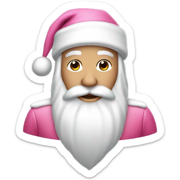 Pink Santa  sticker