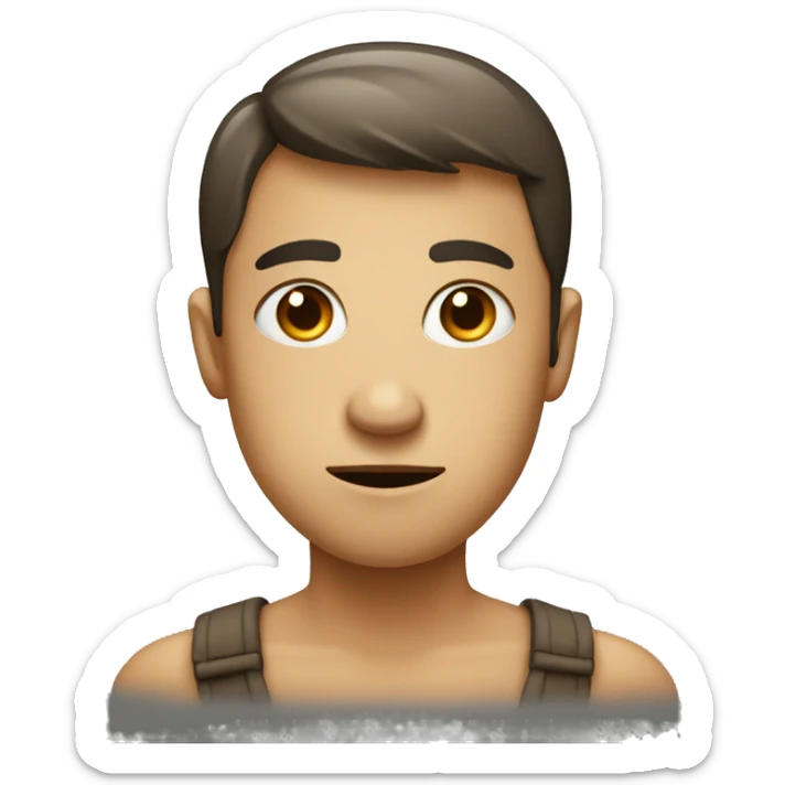 Face giving a side eye to a person meaning like what you mean  sticker