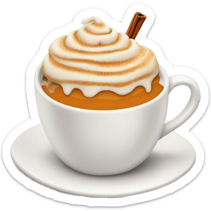 Pumpkin spice latte sticker