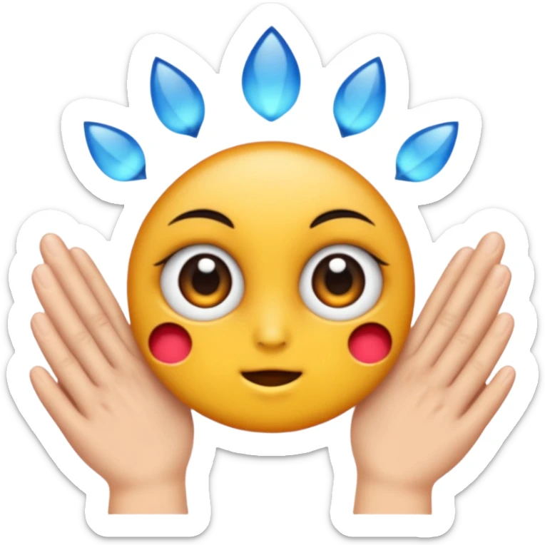 se frotte les mains entre elles avec un regard malicieux sticker