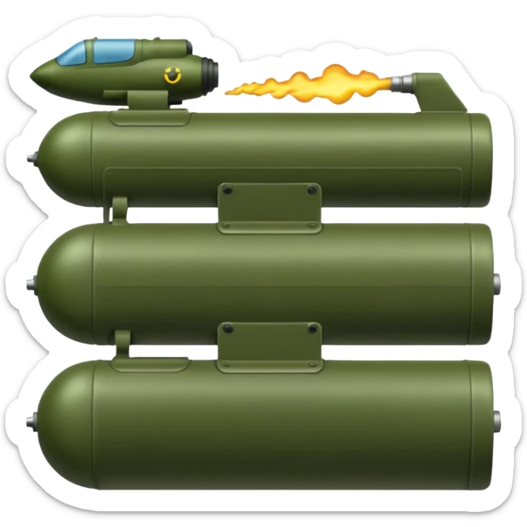 high quality emoji style factory in military green color, cool and modern design, no smoke, visually appealing sticker