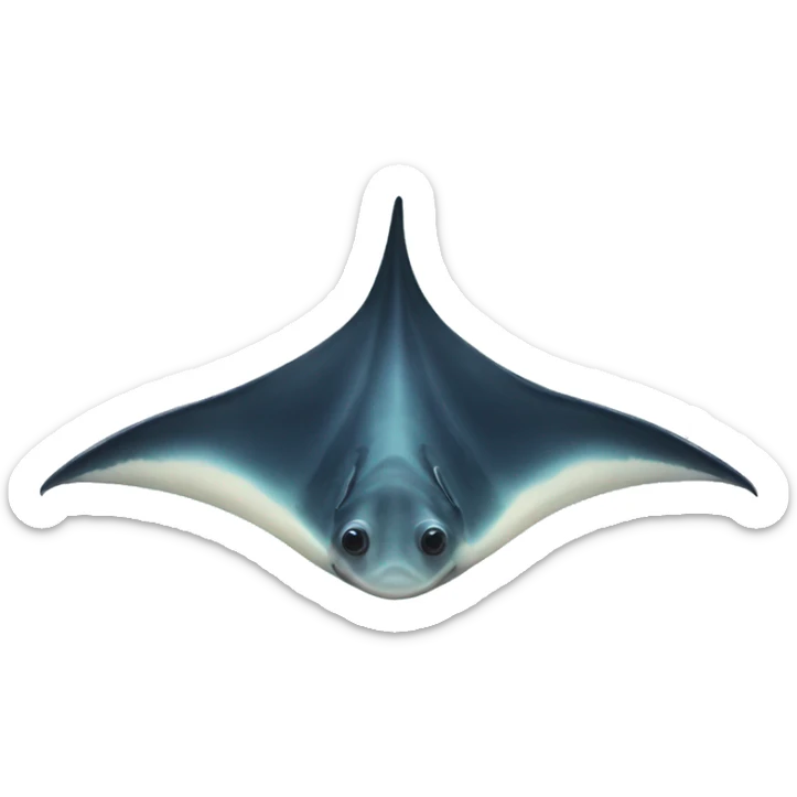 manta ray sticker