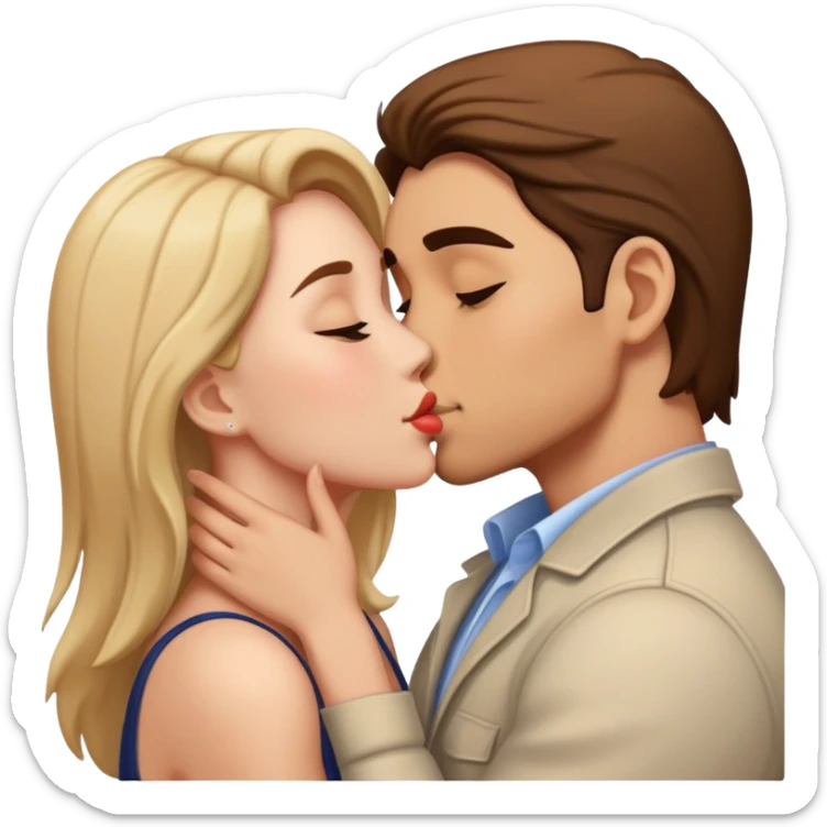 Kissing sticker