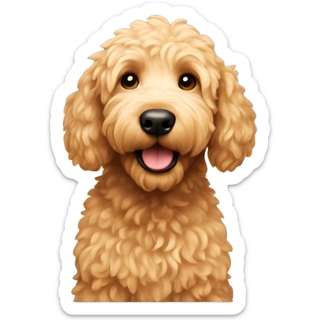 Golden doodle sticker