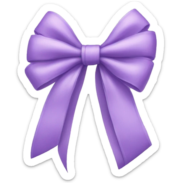 Lilac bow sticker