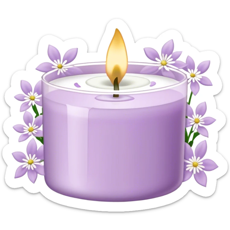 Light purple bath and body works small white floral line art candleLight purple bath and body works small white floral line art candleLight purple bath and body works small floral line art outline design candle sticker