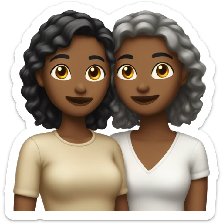 Lesbians in love sticker