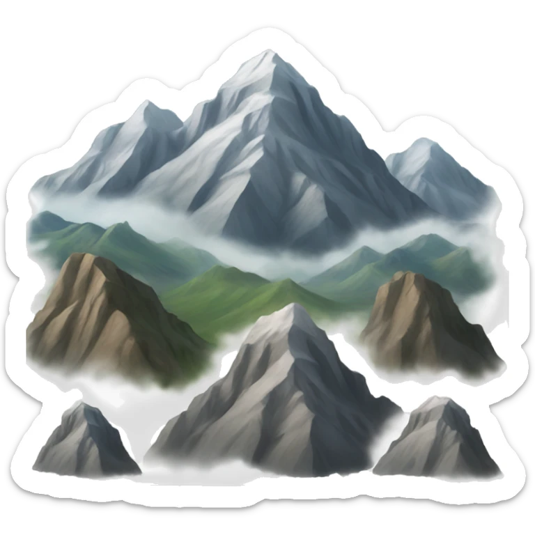 mountain sticker