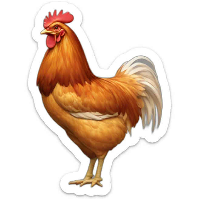 chicken booty sticker