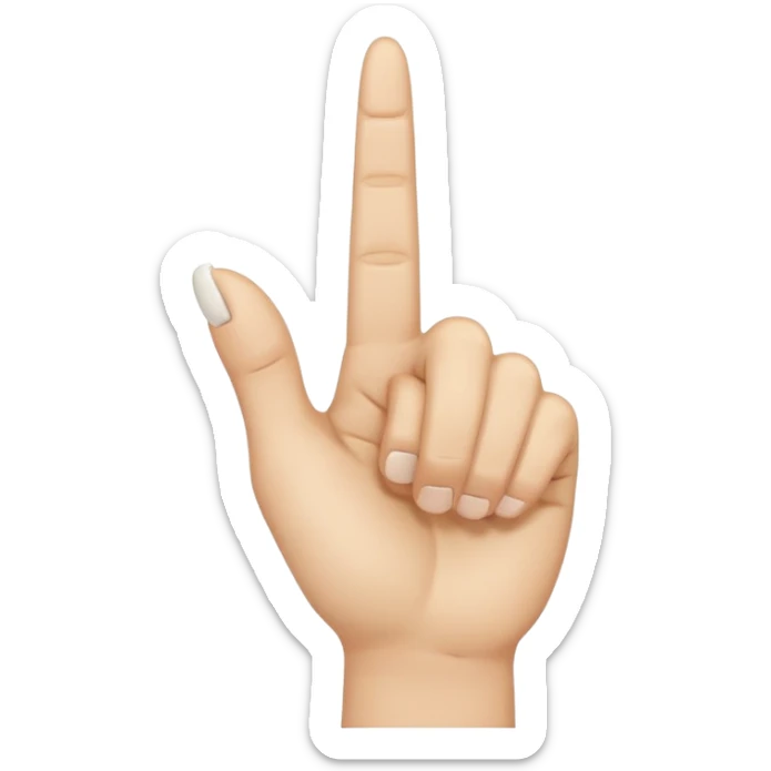 i want to create simple enoji for whatsapp the amojy of hand with the middle finger down sticker
