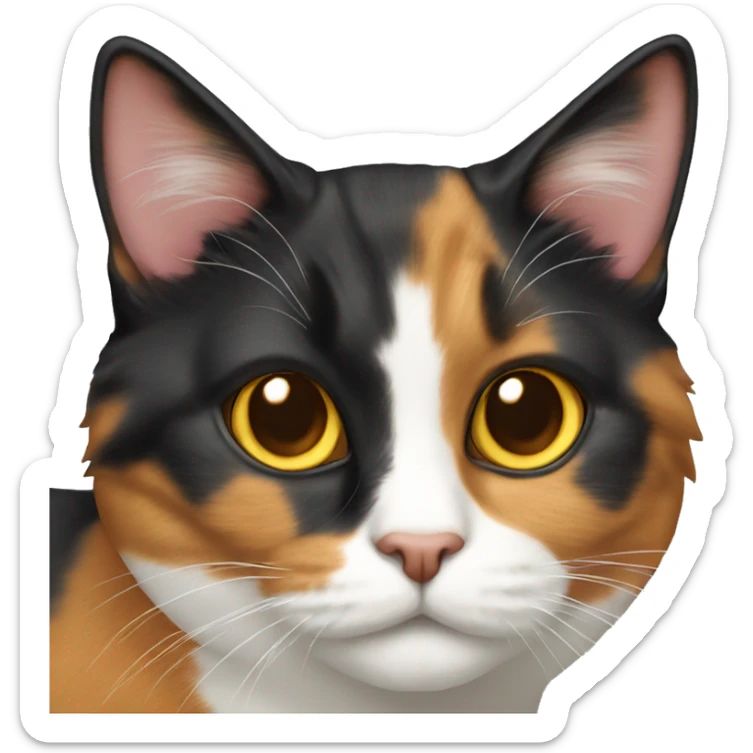 Calico cat sticker
