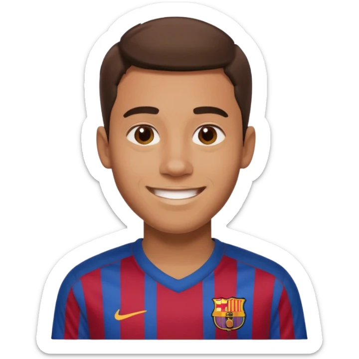 He was born at the age of 16 wearing a Barcelona shirt sticker