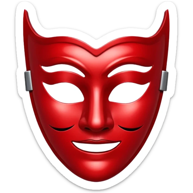 🎭 in red  sticker