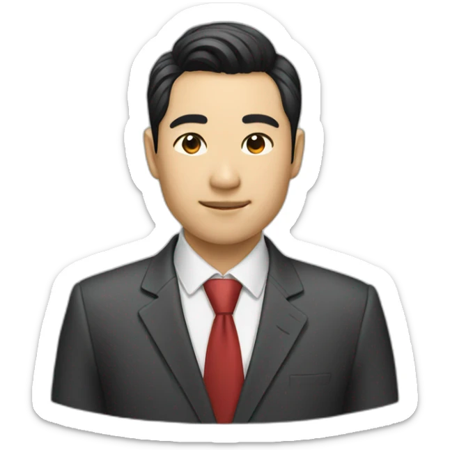 Professionalism and Formality asian  sticker