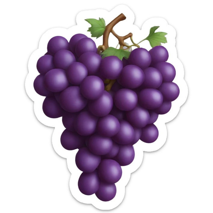 3D Grapes emoji  sticker