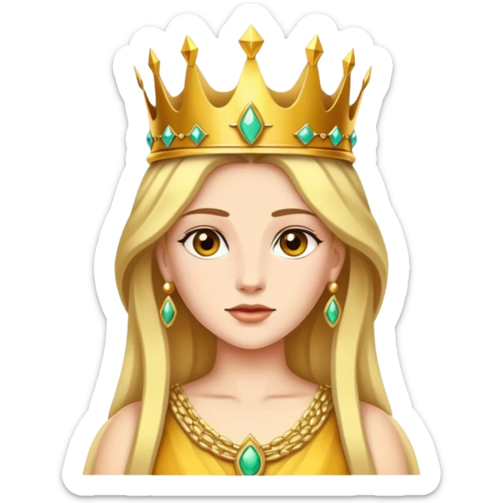 Hera, the queen of the Olympian gods in Greek mythology, was the goddess of marriage, women, family, and childbirth sticker
