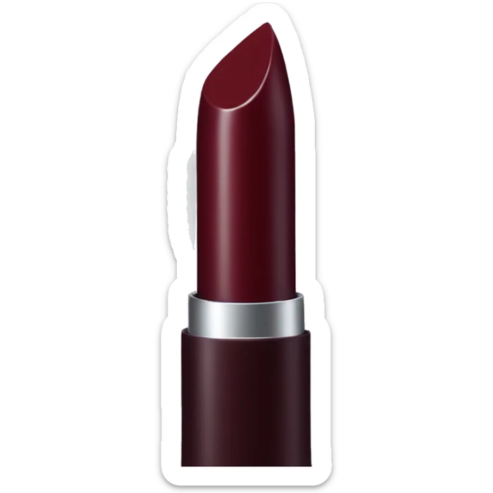 Dark red lipstick sticker