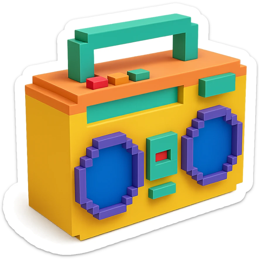 boombox sticker
