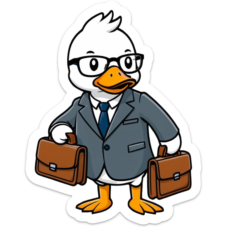 Pato actuario  sticker