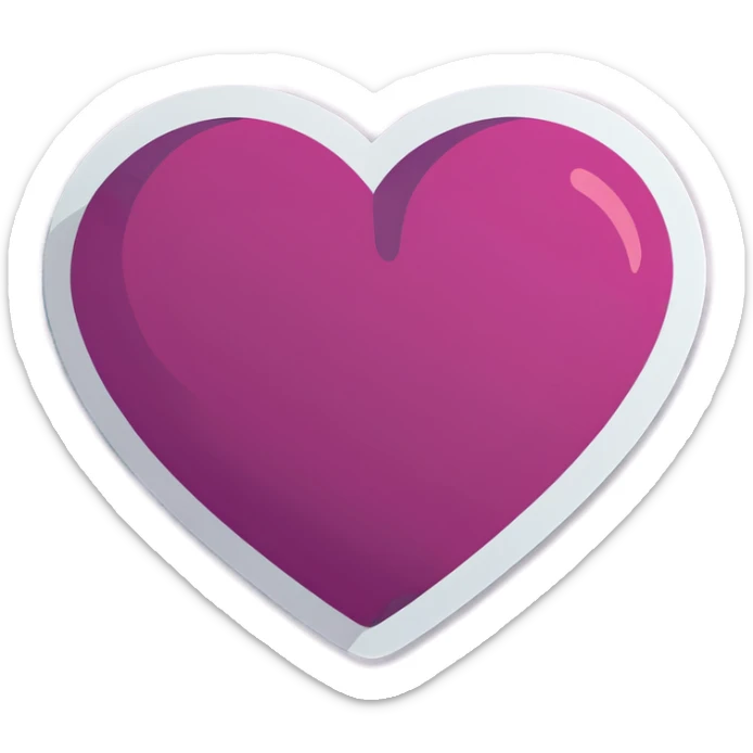 Heart sticker