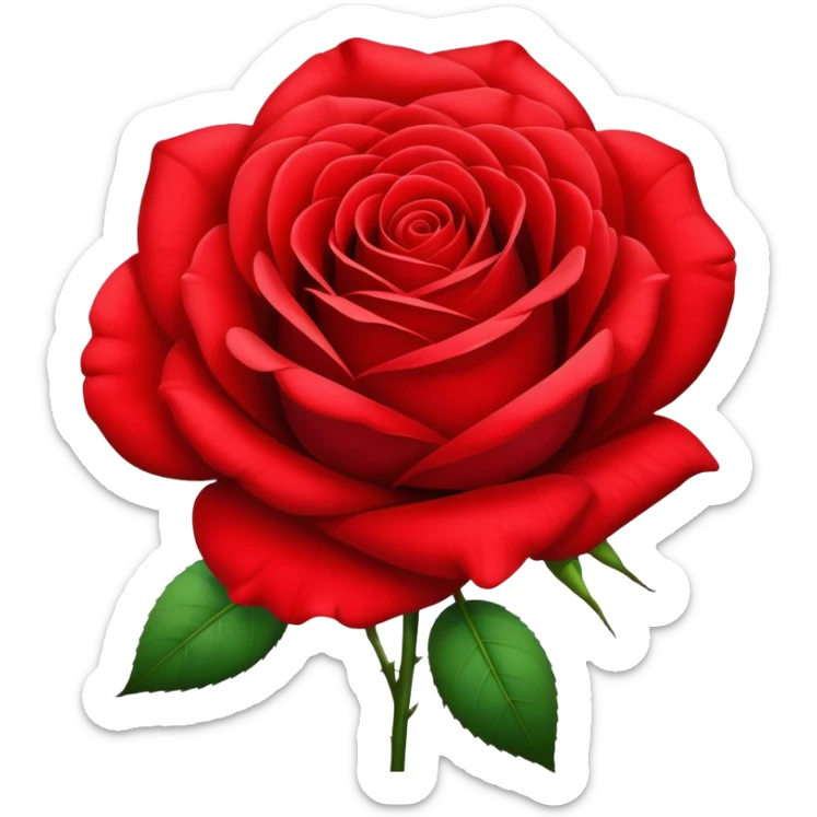 Red rose symbol of the Social Democratic Party of Germany sticker