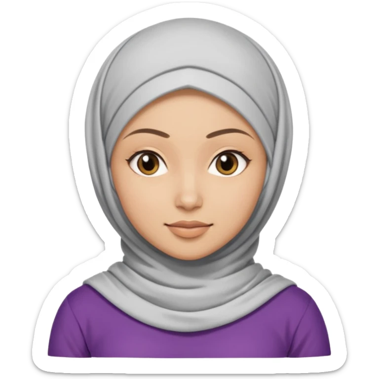 High resolution girl wearing a hijab and is a fitness trainer sticker