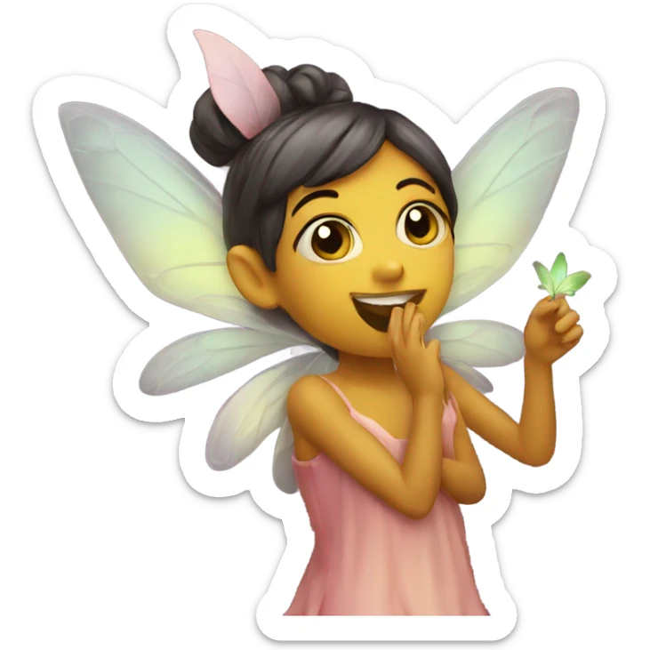 Fairy blowing a kiss  sticker