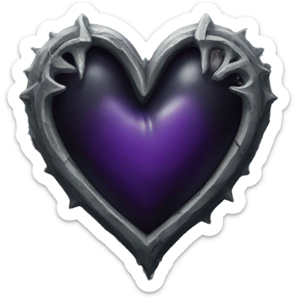 Gothic heart sticker