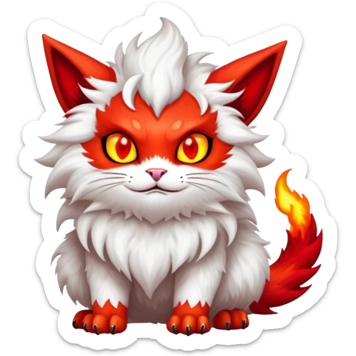 Meowster-Demon-Fakémon-Vernid-Fionbri-hybrid-creature sticker