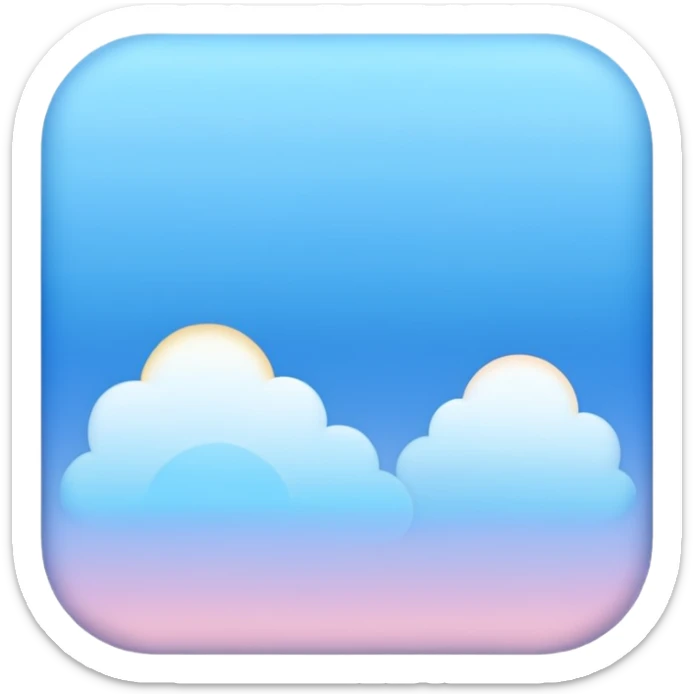 Light sky blue aesthetic  sticker