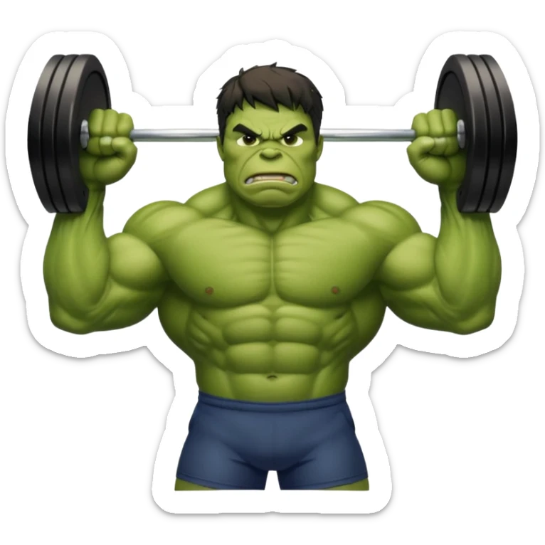 Hulk who says - at globle gym, we are better than you and we know it. sticker