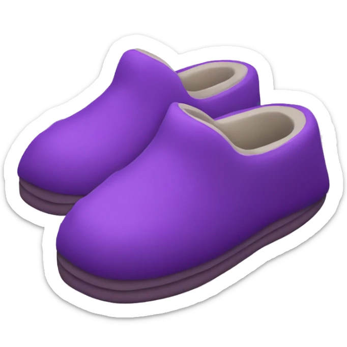 Purple slippers sticker