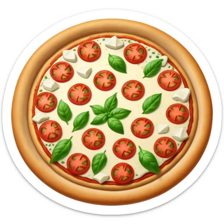 A pizza that embodies all the colors of France sticker