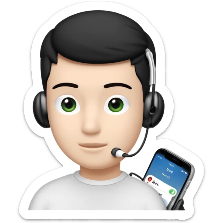 Gözleri kapalı, beyaz tenli ve dalgalı-kıvırcıkı siyah saçlı saç boyu orta omuzlarının biraz aşağısında bir kadın avatar, airpod kulaklıkları takılı müzik dinliyor ve kitap okuyor sticker