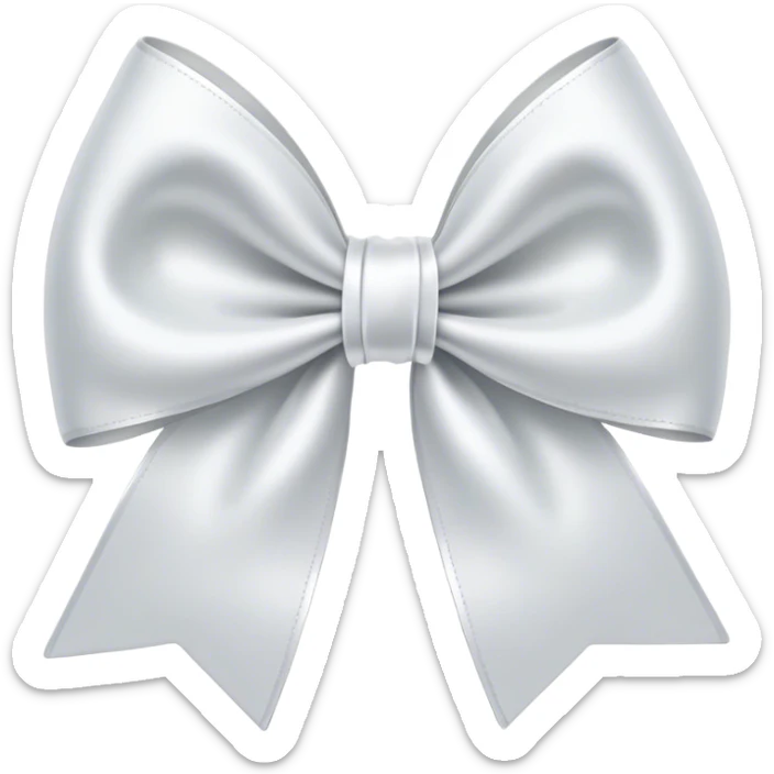 white bow sticker