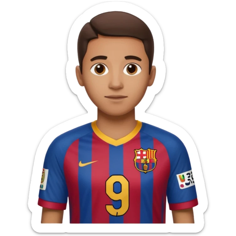 buat costum hanya pakaian dan dari belakang barcelona nama punggung irvina dan nomor punggung 9 sticker