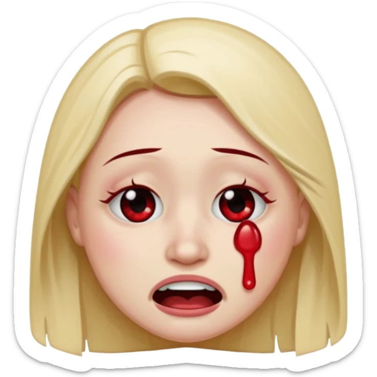 An fsu emoji with an fsu fan crying/depressed sticker