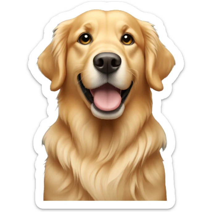 Golden retriever sticker