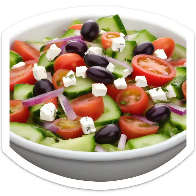 Greek salad sticker