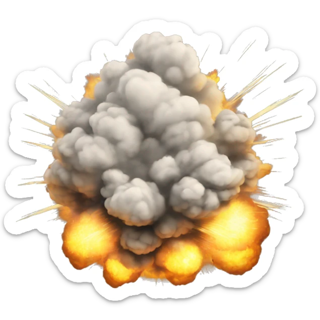 explosion sticker