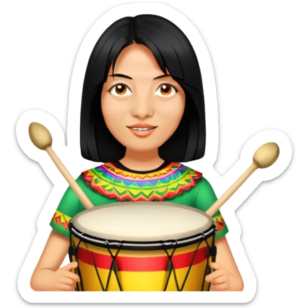 Festive Drummer sticker