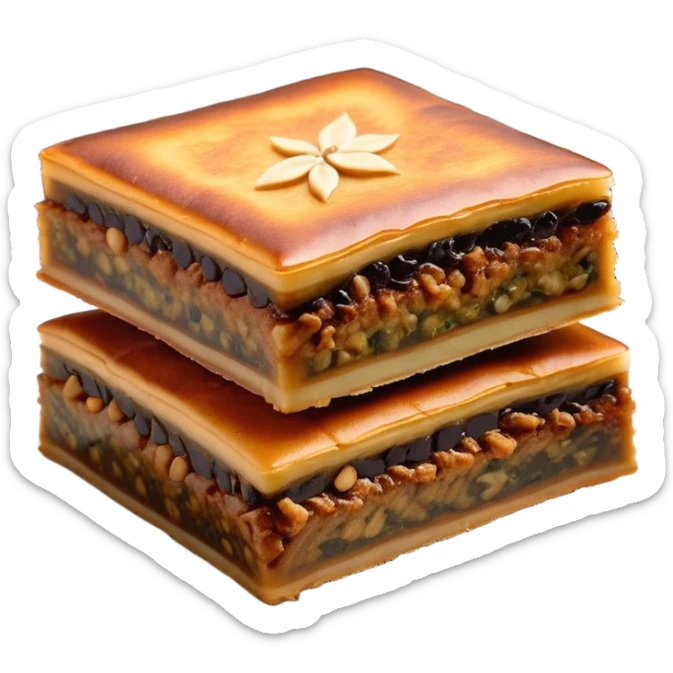 martabak manis-cinematic-realistic-martabak manis-dish-emoji,-depicted-as-a-single,-square-slice-of-sweet,-thick-martabak manis-with-a-rich,-indulgent-filling,-rendered-with-detailed-textures-and-vibrant,-appetizing-lighting sticker