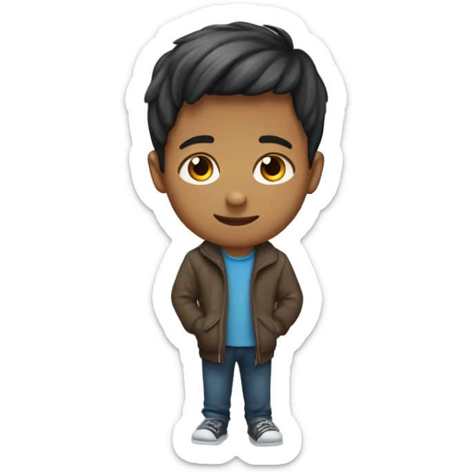 a boy about 18 proposed to a girl named Mou ," I Love You ". sticker